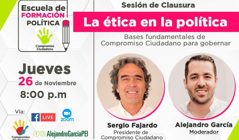 De ética en la política habla Sergio Fajardo, este jueves en Pereira