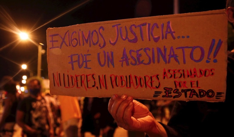 Protestas contra violencia policial en varias ciudades de Colombia