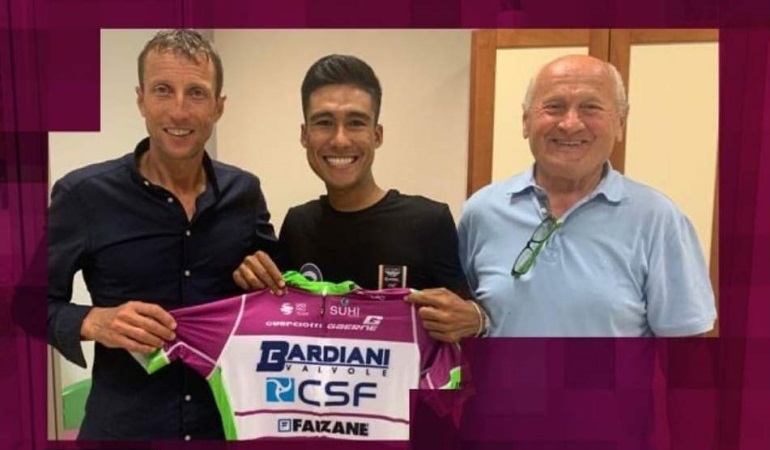 Ciclista risaraldense Johnatan Cañaveral es contratado por equipo italiano que correrá el Giro